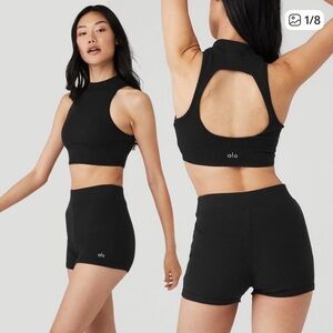 ALO Yoga Black Crop Top